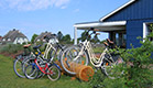 Haus mit Fahrradhalter